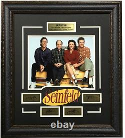 Seinfeld Cast 11x14 Framed Photo Laser Engraved Signature Cut Logo 25x28