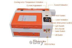 TEN-HIGH 430 50W Engraving Cutting CO2 Laser Machine with USB port 110/220V