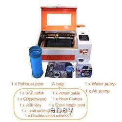 TEN-HIGH CO2 40W 110/220V Laser Engraving Cutting Machine with USB port