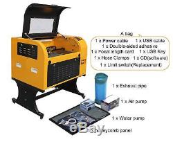 TEN-HIGH CO2 60W Laser Engraving Cutting Machine with USB Port 400x600mm