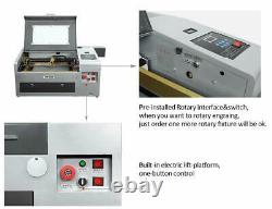 TEN-HIGH USB Laser Engraving Cutting Machine 300x400mm 50W CO2 Laser Engraver GR