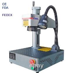 USB 50W Fiber Laser Metal Mark Engraver Machine Jewerly LOGO MARK CUT FDA FEDEX