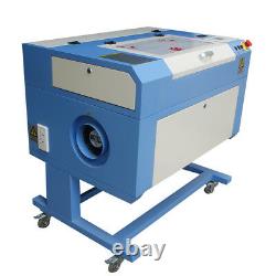 USB 60W CO2 Laser Engraving Cutting Machine 500300mm with Rotary Attachment
