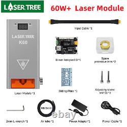 Upgrade 60W LASER TREE K60 Laser Module Head for Laser Engraving and Cutting