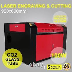 VEVOR 100W 24X35 CO2 Laser Engraving Cutting Machine with 5200 Water Chiller