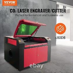 VEVOR 100W CO2 Laser Engraver Cutting Engraving Machine 24X35 / Rotary Axis