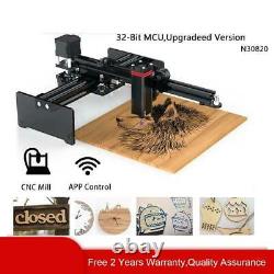 Wireless Laser Engraving Printer Cutting Machine CNC 20W Mainboard Wood Router