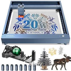 XTool D1 Pro Laser Engraver 20W Laser Engraving Cutting Machine withRA2 Pro Rotary