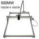 100100cm Mini Machine De Gravure Laser 500mw Bricolage Imprimante Logo De Découpe D'image Graver