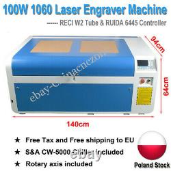 100w 1060 Co2 Machine De Gravure Laser/découpe Pour Le Bois Acrylique De Pologne