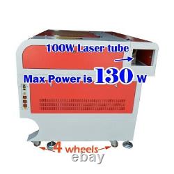 100w 12090 Co2 Cnc Laser Gravure Machine De Coupe Bois Acrylique En Cuir Graveur