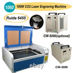 100w Co2 Laser Gravure Machine Dsp Laser Cutting Graveur 600x1000mm Avecciller