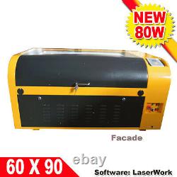 110v 6090 Co2 Laser Gravure Machine De Découpe Dsp Graveur 80w Laser Tube