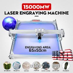 15000mw Bureau Gravure Au Laser Découpe Cnc Carver Graveuse Diy Machine D'impression