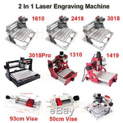 2 En 1 Machine De Gravure Laser Spéléologie Graveuse / 5500mw Tête Laser / Vise Clamp