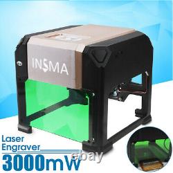 3000mw Cnc 3d Graveur Laser Cutting Engraving Machine Diy Mark Printer Cutter