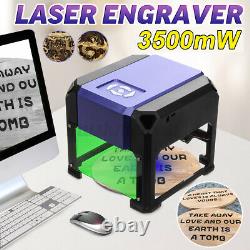 3500mw Usb Laser Engraver Diy Mark Printer Carver Cnc Gravure Machine À Découper
