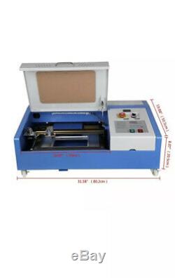 40w Laser Co2 Gravure Au Laser Engraver Découpe Machine 300x200mm Ce Graveuse