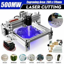 500mw 20x17cm Mini Électrique Cutting Laser Gravure Machine Printer Kit Bureau