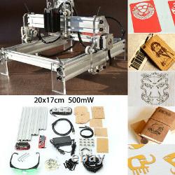 500mw Diy Cnc Gravure Laser Gravure Machine Graveur Imprimante Bureau Coupeur