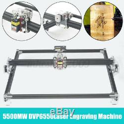 5500mw Bureau Cnc Laser Engraver Bois De Coupe Machine De Marquage 26x20in Kit Bricolage