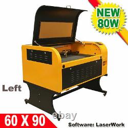 6090 Co2 Laser Gravure Machine Graveur 80w Laser Tube Dsp Contrôleur