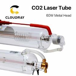 60w Laser Co2 Tube Tête En Métal 1250mm Tuyau En Verre Pour La Machine De Gravure De Coupe
