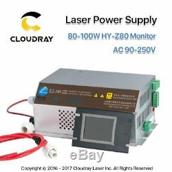80-100w Co2 Laser Alimentation 110v 220 V Écran LCD Gravure Au Laser Découpe