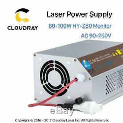 80-100w Co2 Laser Alimentation 110v 220 V Écran LCD Gravure Au Laser Découpe