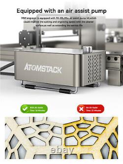 Atomstack S20 Pro Graveur Laser Imprimante De Découpe À Gravure Laser Cnc À Focus Fixe