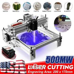 Bricolage Mini Laser Engraving Machine De Découpe De Bureau Kit D'impression Réglable 500mw