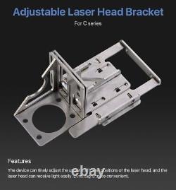 C Série Laser Head Bracket Metal Rajustement Base Co2 Machine De Gravure De Coupe