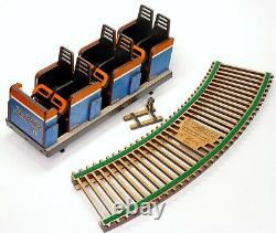 Cedar Point Blue Streak Roller Coaster Modèle Détaillé Laser Gravé & Cut