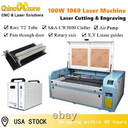 Co2 100w 1060 Machine De Gravure Laser X Y Linéaire Guides 3000w Chiller Us