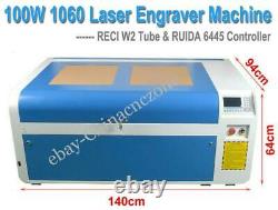 Co2 100w Usb 1060 Laser Machine Auto-focus Graveur Axis Rotatif De Découpe De Chiller