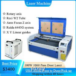 Co2 100w Usb 1060 Machine De Gravure Au Laser Ruida Rotary Axis 23.6239.37'