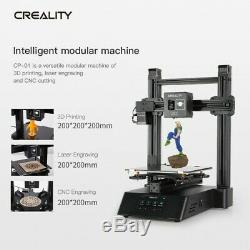 Creality3d Cp-01 3 En 1 Haute Précision Modulaire Imprimante 3d + Gravée Au Laser + Cut Cnc