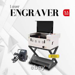 Cutter De Graveur Laser Co2 40w 12×16 Machine De Gravure De Coupe Améliorée Ruida