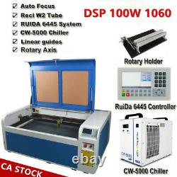 Dsp 100w Co2 Machine De Gravure Laser 1060 Machine De Découpe Avec Système6445 Ruida