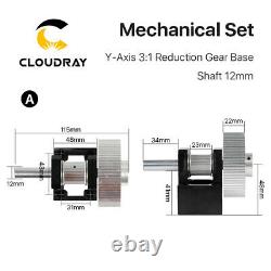 E Series Gear Base Set Machine Pièces Mécaniques Pour La Découpe Par Gravure Au Laser