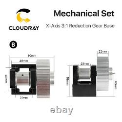 E Series Gear Base Set Machine Pièces Mécaniques Pour La Découpe Par Gravure Au Laser