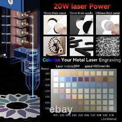 Graveur et découpeur laser SCULPFUN S30 PRO MAX 20W, machine de gravure et de découpe W5R3.