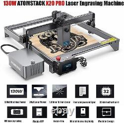 Graveur laser ATOMSTACK X20 PRO, Machine de gravure et de découpe laser CNC DIY de 130W