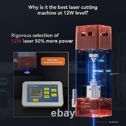 Graveur laser Atomstack A10 V2 12W 24000mm/min avec support d'engravure hors ligne B9J0