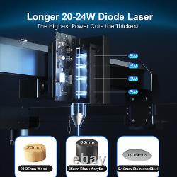 Graveur laser B1 plus long avec assistance d'air automatique, découpeuse laser de sortie 24W (utilisée)