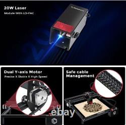 Graveur laser Comgrow Z1 Pro 20W pour bois et métal 25000mm/Min Engravin