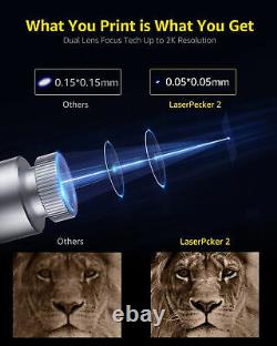 Graveur laser LaserPecker Super L2 Cutter 5W Machine de gravure laser + Plaque de coupe