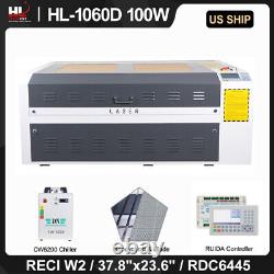 Hl 1060d 100w Co2 Machine De Gravure Au Laser Avec Focalisation Automatique Cw5200 Chiller