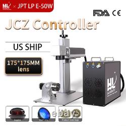 Hl Jpt 50w Fiber Laser Marking And Engraving Machine Système De Galvanomètre Sg7110