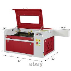 Hq 60w Co2 Laser Gravure Machine Laser Graveur Wood Cutting MILL Usb 220v